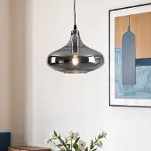 LumenXL 1-lichts hanglamp Trinidad met smoke glas - variant 1