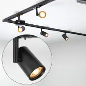 LumenXL Design 1-fase railsysteem van 3 meter met Blake spots - plafondspots