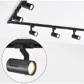 LumenXL Design 1-fase railsysteem van 3 meter met Fem spots - zwart