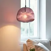 LumenXL Hanglamp Molly van geribbeld glas