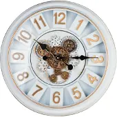 Mondex Ramsey Serie - Wandklok - 45cm - Bruin - Arabische Cijfers