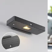 LumenXL Compacte solar wandlamp met sensor Nero