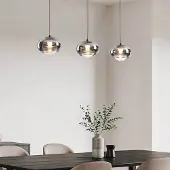 LumenXL Hanglamp met rookglas en 3-staps dimbare LEDs - Vive