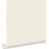 ESTAhome behang ruitjes beige - 50 x 900 cm - 132146