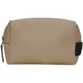 Rains Toilettas Unisex Wash Bag Small Beige