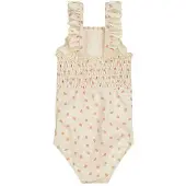 Dirkje badpak all over print ecru Meisjes Polyester All over print - maat 98/104