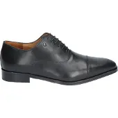 Floris van Bommel veterschoenen zwart uni leer
