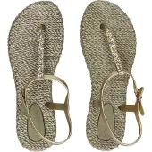 Ilse jacobsen Teenslipper lichtbeige / goud / zilver