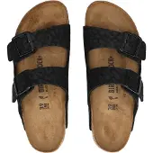 Birkenstock Muiltjes 'Arizona' basaltgrijs / zwart