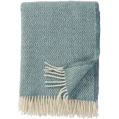 Klippan Yllefabrik Sorbet wollen plaid 130x200 cm Silky blue