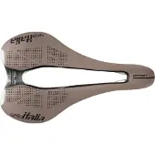 Selle Italia SLR Boost Gravel TI 316 Superflow, fietzadels, wegwielrennen, bruin, effen, carbonvezel, microvezel