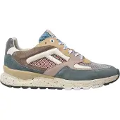 Floris van Bommel Sneakers laag 'De Treener 01' beige / duifblauw / oudroze / wit