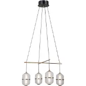 ITALUX LED-hanglamp 24W ALANI PND-34375-4-BK van