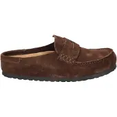 Birkenstock Instappers 'Naples' donkerbruin
