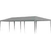 vidaXL - Partytent - Lichtgrijs - 900 - x - 300 - x - 255 - cm - PE - en - staal