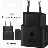 Samsung Originele 25W Power Efficiency Adapter USB-C Adapter - Zonder kabel - Zwart