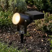 LumenXL Solar tuinspot Rivo met grondpin - zwart