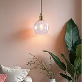 LumenXL 1-lichts hanglamp Liya - rood glas variant 1