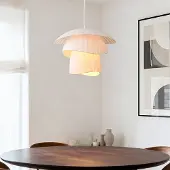 LumenXL Hanglamp Ume met dubbele zijden kap - wit