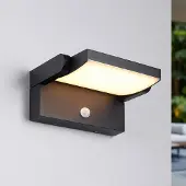 LumenXL Verstelbare buitenwandlamp Berlin met sensor - zwart