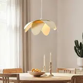 LumenXL Hanglamp Tsuki van vilt in gebroken wit