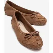Forever & Always Nopos Leren Cap Toe Ballerina