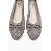 Forever & Always Nopos Leren Cap Toe Ballerina