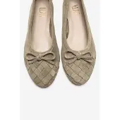 Forever & Always Nopos Leren Cap Toe Ballerina