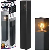 MasterLed Moderne buitenlamp 50 cm – staande LED-lamp E27 (zwart) - Tuinlamp