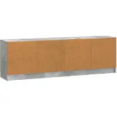 vidaXL TV Kast Betongrijs 150 x 31 x 47 cm Bewerkt hout