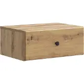 vidaXL Muurbevestigde Nachttafel Artisanaal eiken 49 x 34,5 x 20 cm