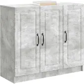 vidaXL Dressoir Betongrijs 89 x 34,5 x 77 cm Bewerkt hout