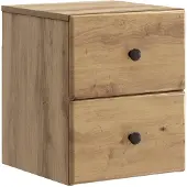 vidaXL Muurbevestigde Nachttafel Artisanaal eiken 34,5 x 33 x 40 cm
