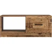 vidaXL Salontafel Oud hout 90 x 50 x 37 cm Bewerkt hout