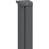 vidaXL Uittrekbaar Zijscherm 300 x 100 cm Polyester Rechthoekig Zwart