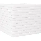 vidaXL Plantenbak 50x50x46 cm massief grenenhout wit
