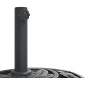 vidaXL Parasolvoet voor stok van Ø38 / 48 mm 9 kg halfrond