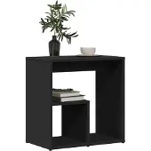 vidaXL Bijzettafels 2 st 50x30x50 cm bewerkt hout zwart