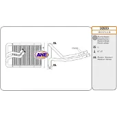 AHE 93933 Kachelradiateur, interieurverwarming