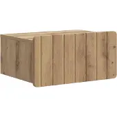 vidaXL Muurbevestigde Nachttafel Artisanaal eiken 49 x 34,5 x 24 cm