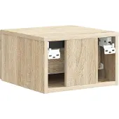 vidaXL Muurbevestigde Nachttafel Sonoma Eiken 33 x 34,5 x 20 cm