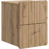 vidaXL Muurbevestigde Nachttafel 2 st Artisanaal eiken