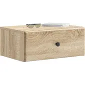 vidaXL Muurbevestigde Nachttafel Sonoma Eiken 49 x 34,5 x 20 cm