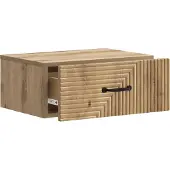 vidaXL Muurbevestigde Nachttafel Artisanaal eiken 49 x 34,5 x 20 cm