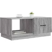 vidaXL Salontafel Grijs sonoma 90 x 50 x 37 cm Bewerkt hout