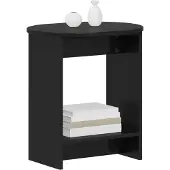 vidaXL Bijzettafel Zwart 50 x 39,5 x 55 cm Bewerkt hout