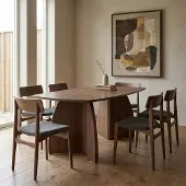 Giga Meubel Eettafel Savanah Walnoot Deens Ovaal 240cm -