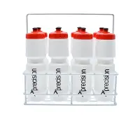 Precision Precisie waterfles set - Fleshouder met 8 sportflessen van 750 ml, wit