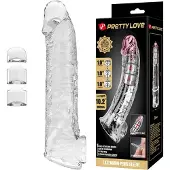 Pretty Love - Verlengende Penis Sleeve - 26 cm - Transparant