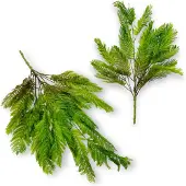 Inspiruj - Kunstplant - Groen-Bruin Boeket van Rubberachtige Varenbladeren - 73 cm